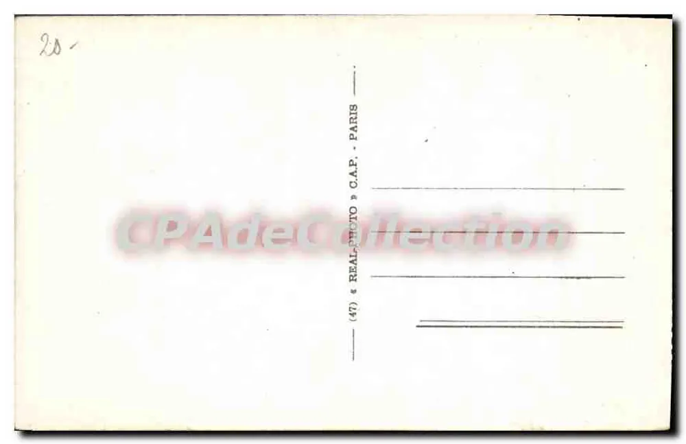 Juan-les-Pins — Vista geral — (47) REAL PHOTO C.A.P. PARIS - Verso