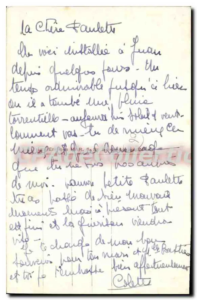Juan-les-Pins — La Pinède et la Plage — CPAdeCollection n° 38 - Rückseite