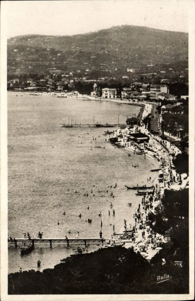 Juan-les-Pins — Vista geral da praia — Rella, n°439 - Frente