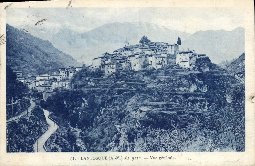 Lantosque (A.-M.) — Vista Geral — alt. 512m — n° 51 - Frente