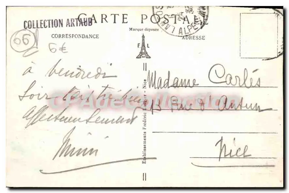 Lantosque (A.-M.) — Vista Geral — alt. 512m — n° 51 - Verso