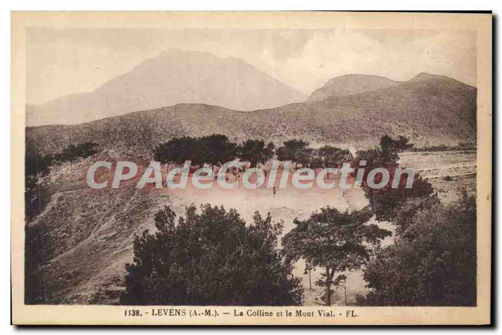 Levens (A.-M.) — A Colina e o Monte Vial — FL. — N° 1138 - Frente