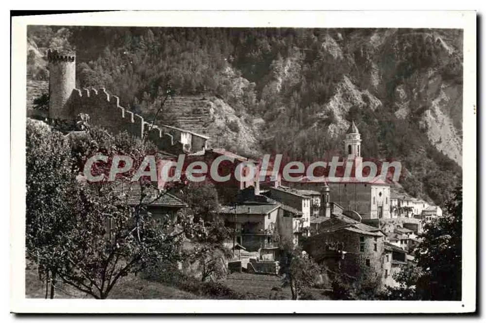 Lucéram — Schloss und Kirche — Edition La Cogne - Vorderseite
