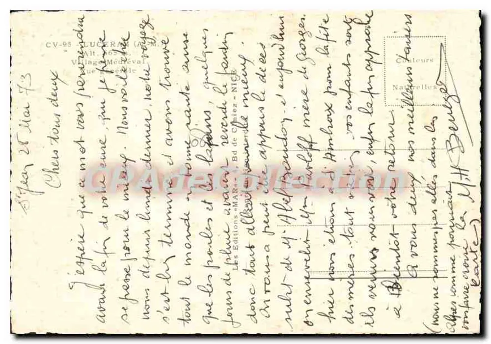 Luguerà (Ariège) — Aldeia medieval — Éditions « MA » - N° CV-95 - Verso