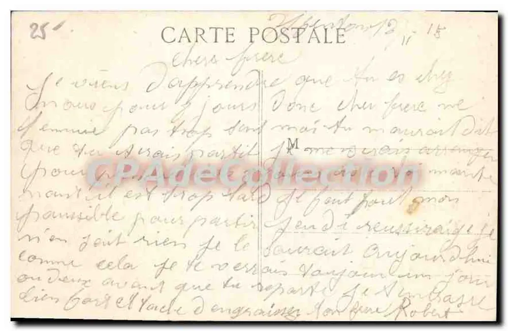 Menton — Lembrete de MENTON — Baudouin Gillot, n° 965 - Verso