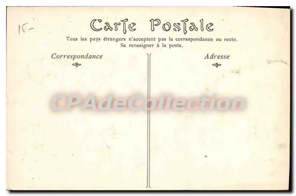 Menton — Jardins do Careï — editor desconhecido, n° 710 - Verso