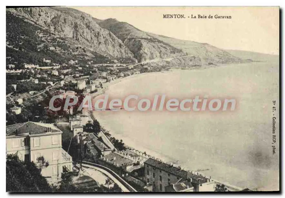 Menton - A Baía de Garavan — Coleção RCP, n° 471 - Frente
