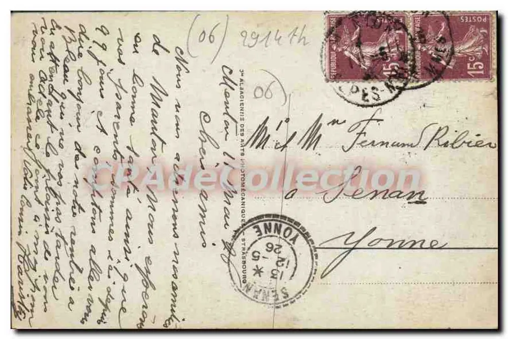 Menton — Os Grandes Hotéis — Editor anônimo, n° 60 - Verso