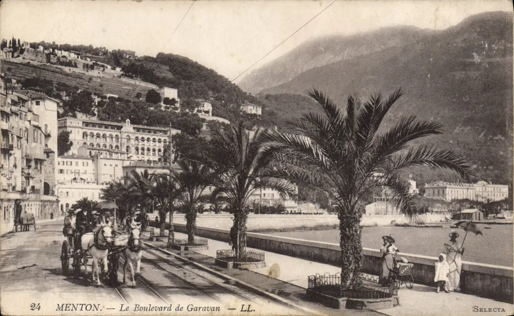 Menton — O Boulevard de Garavan — LL. SELECTA - Frente