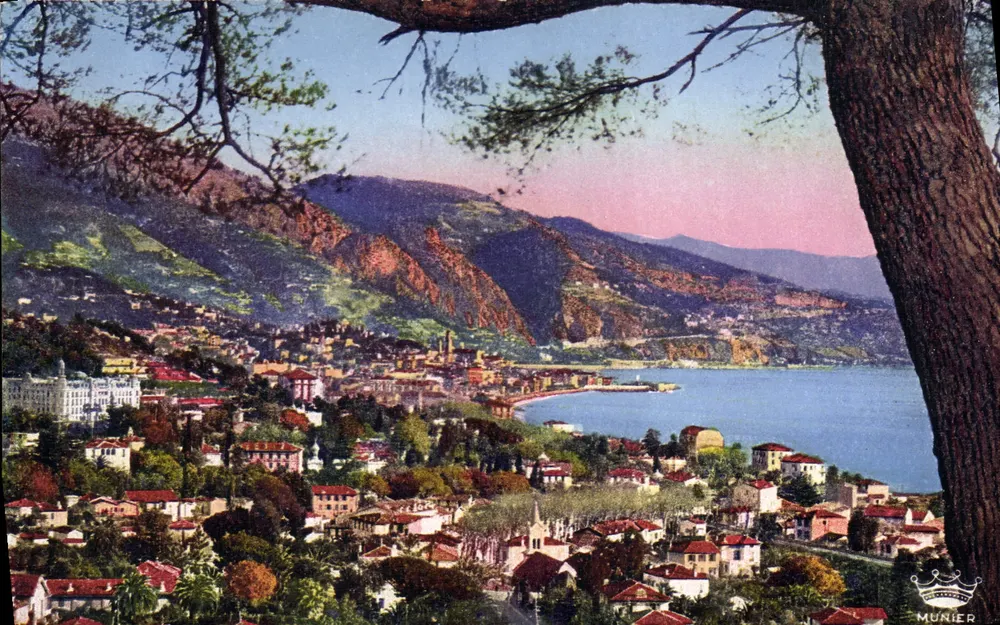Menton — Uitzicht genomen vanaf Cap Martin — Edities d'Arte Munier, Nizza - Voorkant