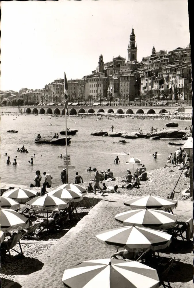 Menton — Die Strandpromenade und die Altstadt — Éditions Lafaille, n° 3463 - Vorderseite