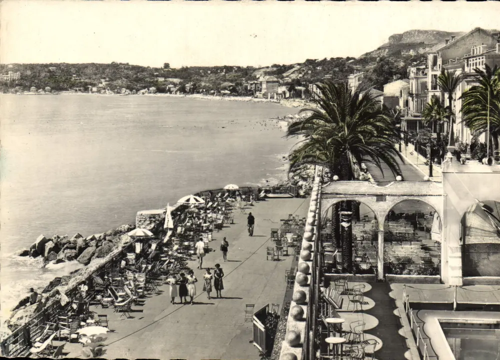 Menton — Die Promenade des Casinos, Cap Martin — Ed. S.I.C.A., 98, Av. Saint-Lambert, Nice - Vorderseite