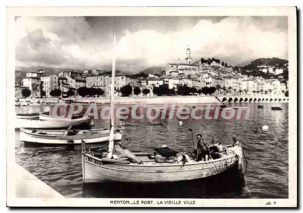 Menton - Der Hafen, Die Altstadt — Ausgabe JO. 7 - Vorderseite