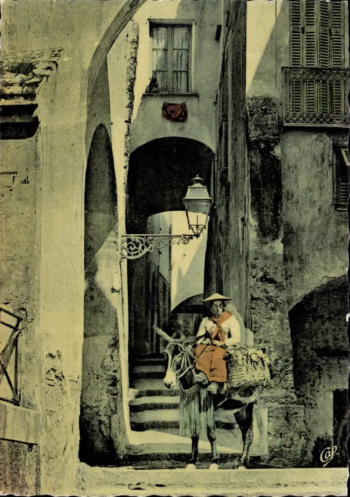 Menton — Rue Velha — Cie des Arts Photomécaniques, Paris - Frente