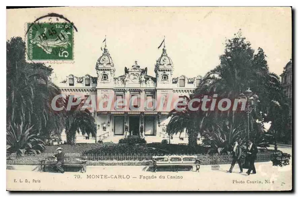 Monte-Carlo — Fassade des Casinos — Foto Cauvin, Nr. 8 - Vorderseite