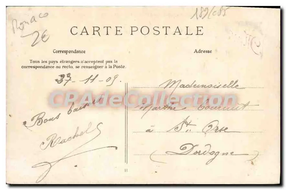 Monte-Carlo — Fassade des Casinos — Foto Cauvin, Nr. 8 - Rückseite