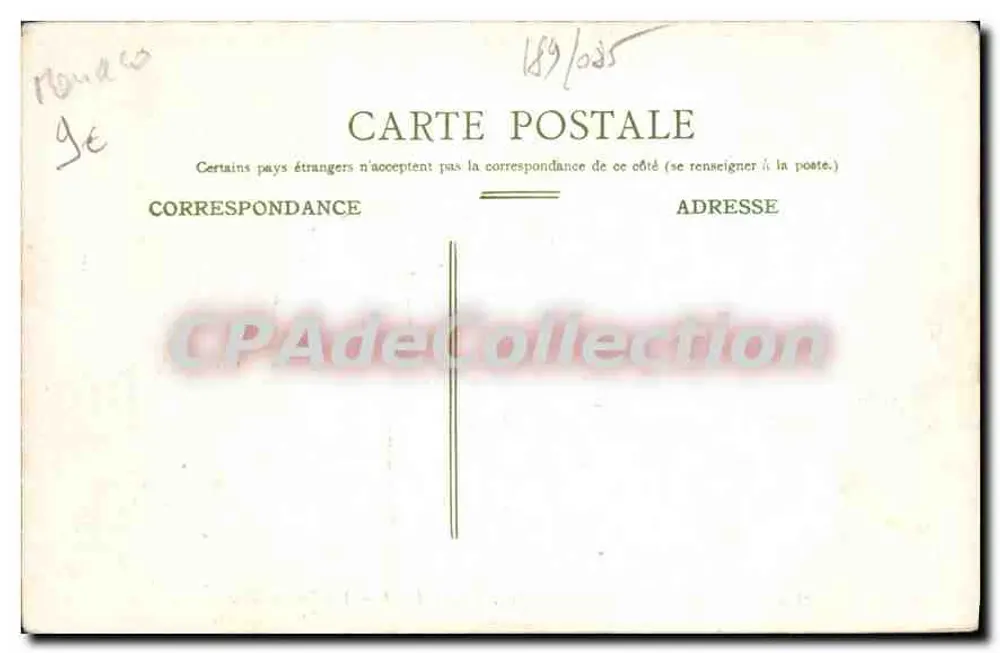 Monaco — A Fronteira — Édition Picard, Nîmes, n° 111 - Verso
