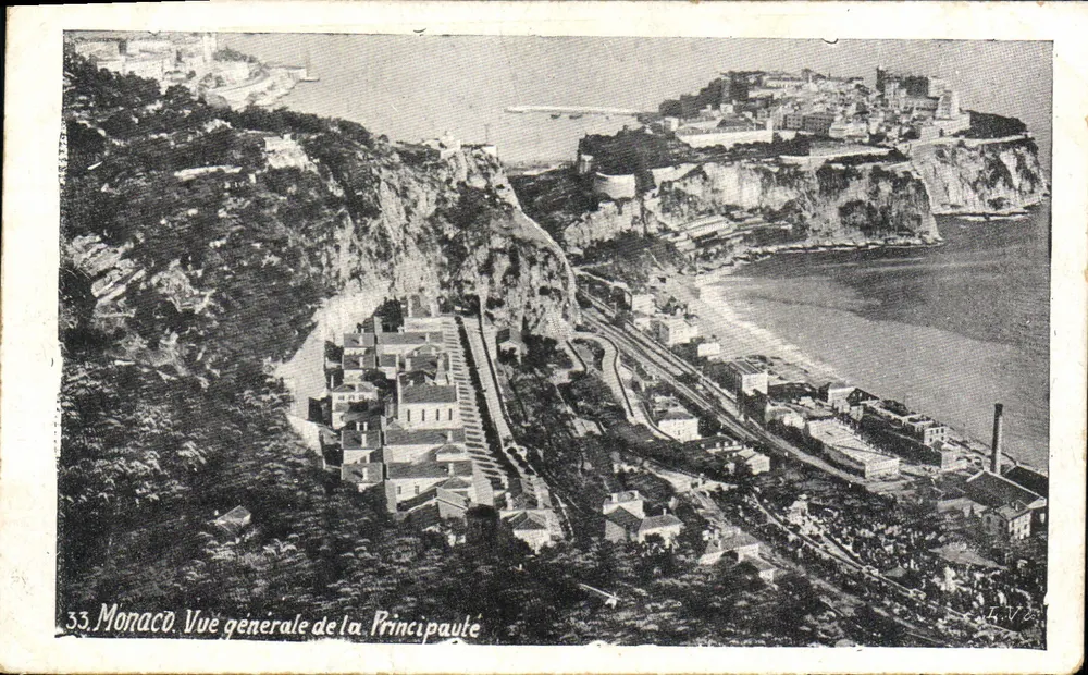 Mônaco. Vista geral da Principalidade — editor H.V. n°33 - Frente