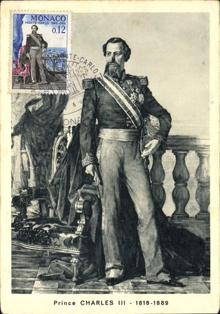 Przywódca Charles III - 1818-1889 — Monako, wydawca Éditions Bourgogne, numer serii nie widoczny - Awers