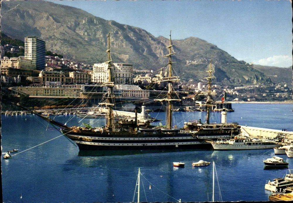 Vista del Puerto y de Monte-Carlo — Reflejos de la Costa Azul — Ediciones Hachette - Anverso