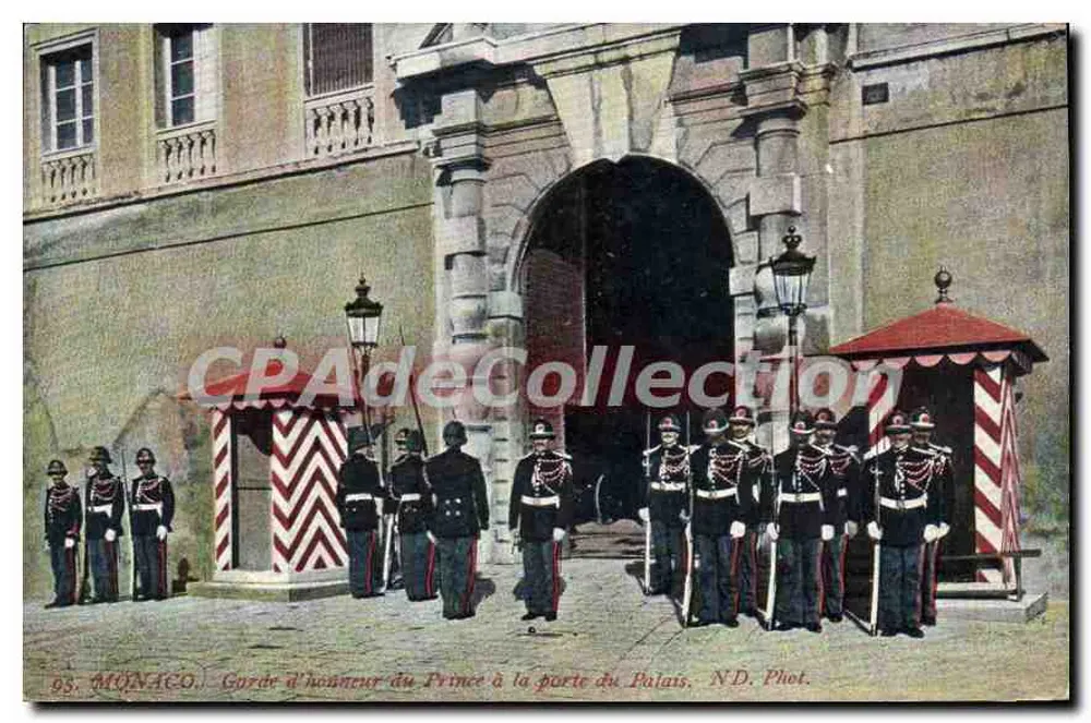 Monaco — Ehrenwache des Prinzen vor dem Palasttor — ND. Phot. - Vorderseite