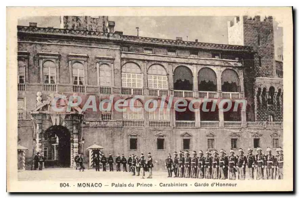 Monaco — Palast des Prinzen — Carabiniers — Ehrenwache — Nr. 804 - Vorderseite