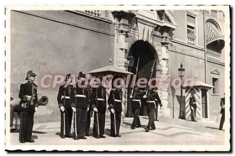 Principado de Mônaco — A substituição da guarda diante do Palácio Real — Edição Grimaldi - Frente