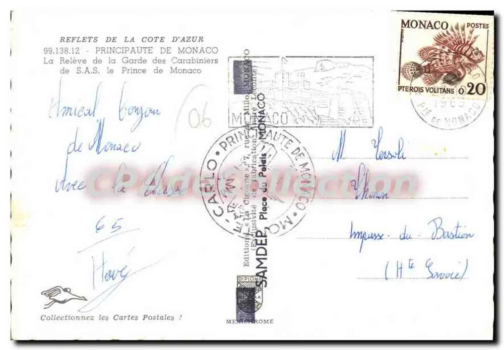 Guarda dos Carabiniers — Mônaco — edição IRIS - Verso