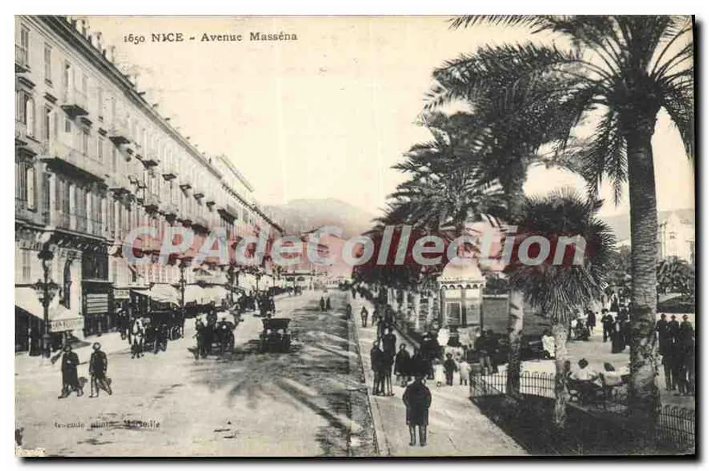 Nice - Avenida Masséna — vista da promenade — fot. S. Mollie - Frente