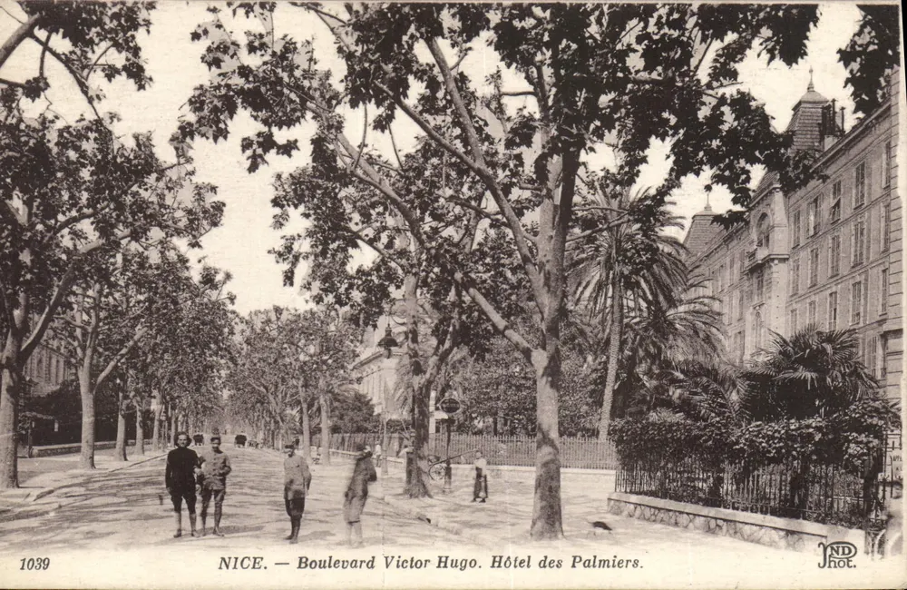 NICE — Boulevard Victor Hugo. Hôtel des Palmiers — JND hot. n°1039 - Vorderseite