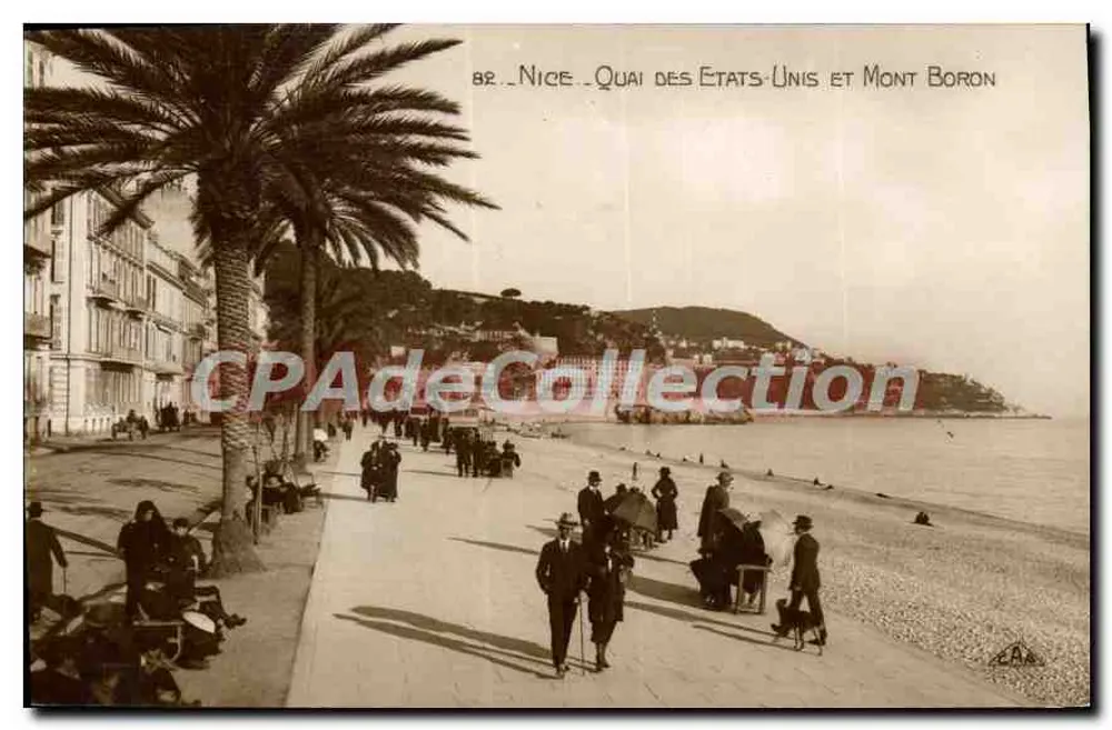 Niza - Quai des États-Unis y Mont Boron — C.A. Photo, Strasbourg, n°82 - Anverso