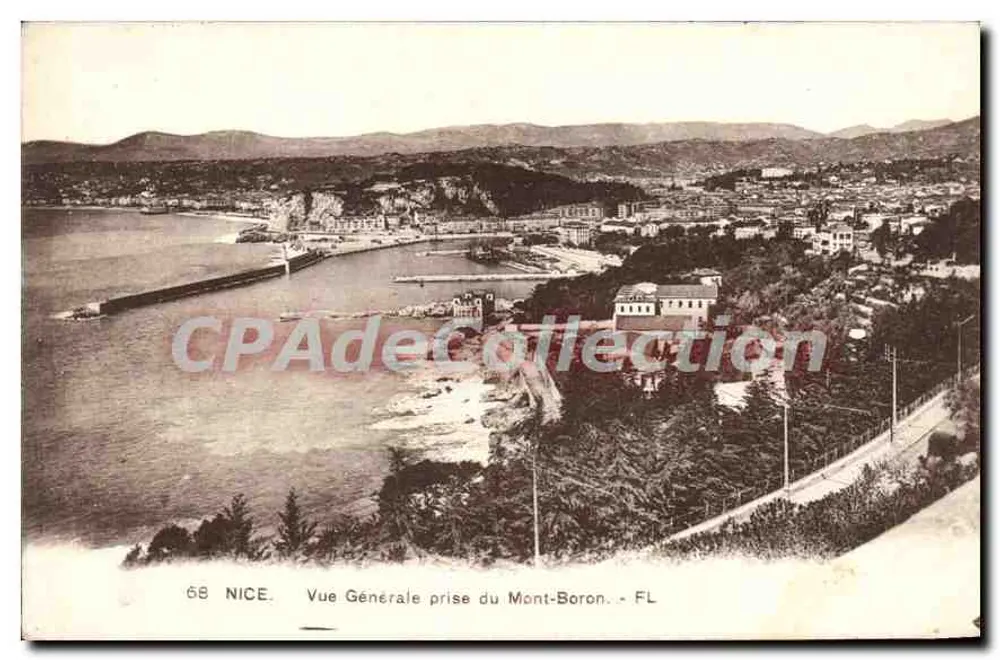 Nice — Vista geral tirada do Monte Boron — FL, n°68 - Frente