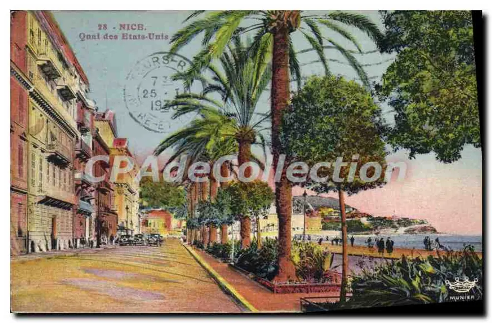Nice - Calçada dos Estados Unidos — Munier, n°23 - Frente
