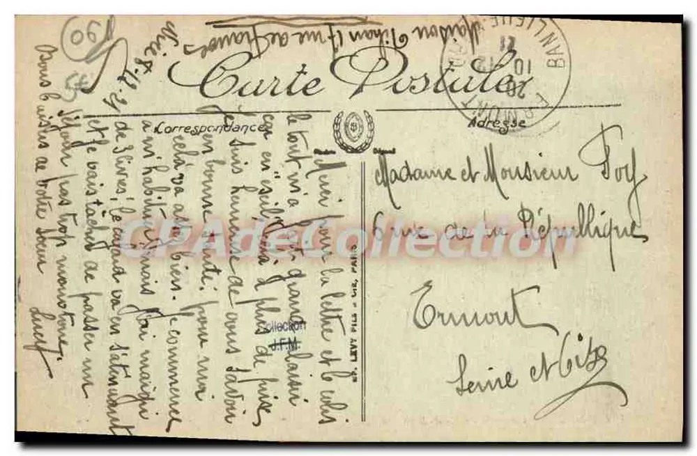 Nice — Een Hoekje van de Mont-Boron — Uitgever E.E.C. n°187 - Achterkant