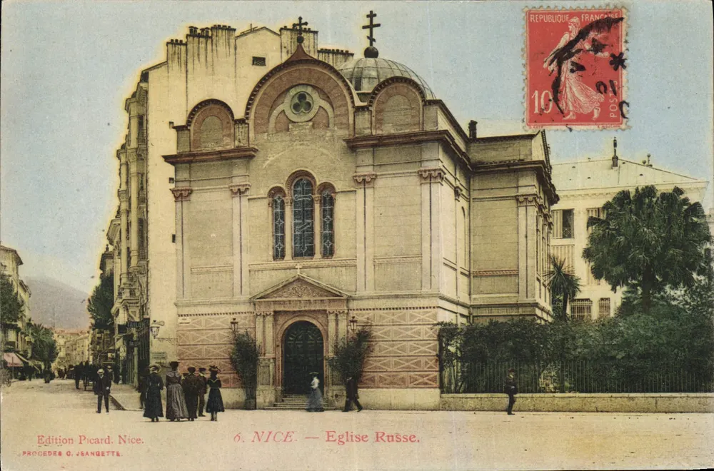 Nice — Igreja Russa — Edição Picard, Nice, n°6 - Frente