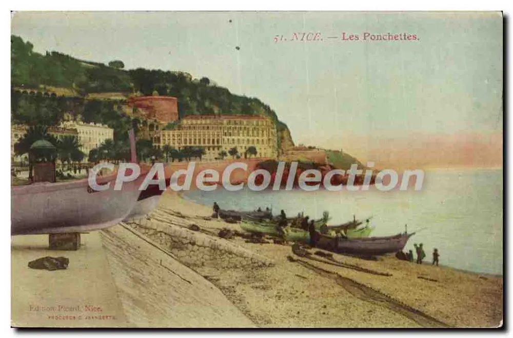NICE — As Ponchettes — Edição Picard, Nice, n°51 - Frente