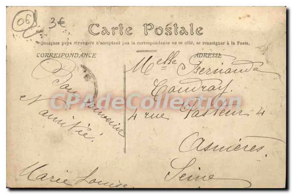 NICE — Promenade des Anglais — Edição Picard, Nice, n°162 - Verso