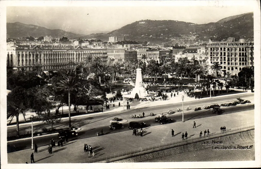 Nice — Panorame van de Jardins Albert — Uitgave: Éditions des Élégances Mondaines - Voorkant