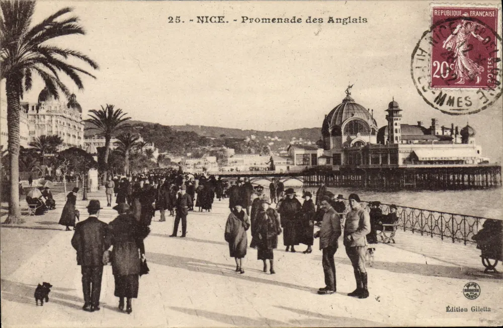 Nice - Promenade dos Ingleses — Edição Giletta, n°25 - Frente