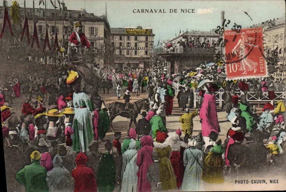 Carnaval de Nice — Photo-Cauvin, Nice — número de série não visível - Frente