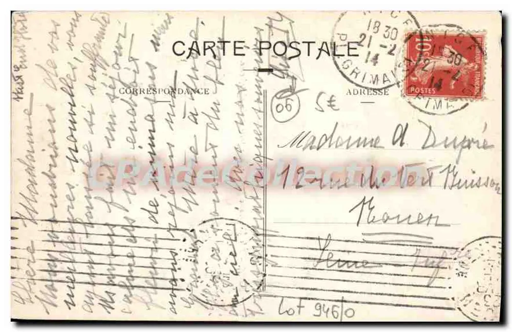 Nice - Os Novos Jardins, vista tirada da plataforma — Editor NCP, n° 670 - Verso