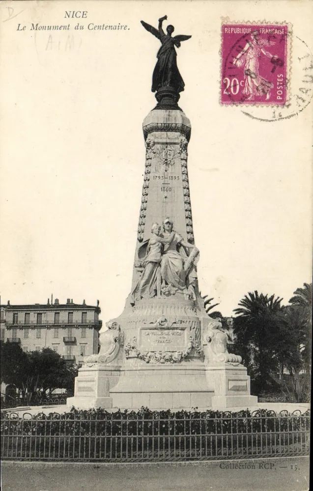 Nice — O Monumento do Centenário — AIM, Coleção RCP — 15 - Frente
