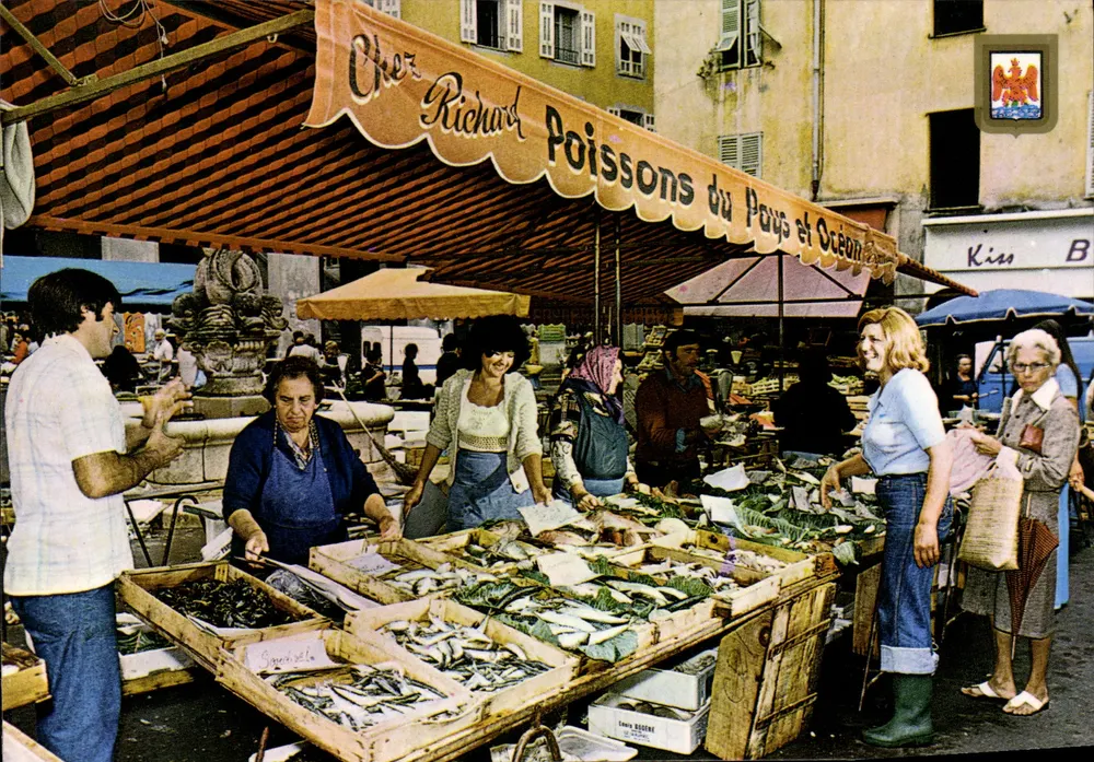 Fischmarkt auf der Place Saint-François — Nice — Verlag Ste. Altari, Nr. 5008 - Vorderseite