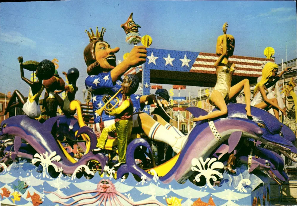 Carnaval de Nice XCII — Sua Majestade Carnaval "Rei do Novo Mundo" — Alexandre Sidro - Frente