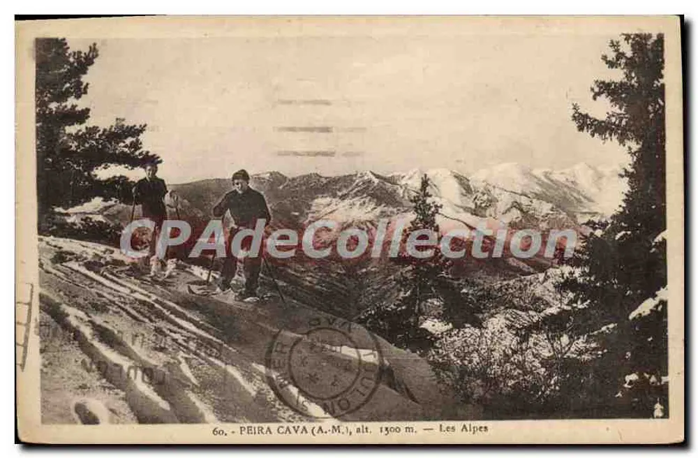 Peïra Cava (A.-M.), alt. 1300 m. — As Alpes — Edição Pierre Rate - Frente