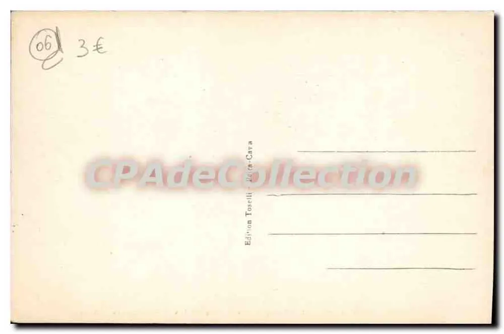 Peira-Cava (A.-M.) — Hotels Bellevue und Barralis-Mourey — HÖHE 1500 m — Edition Toselli - Rückseite