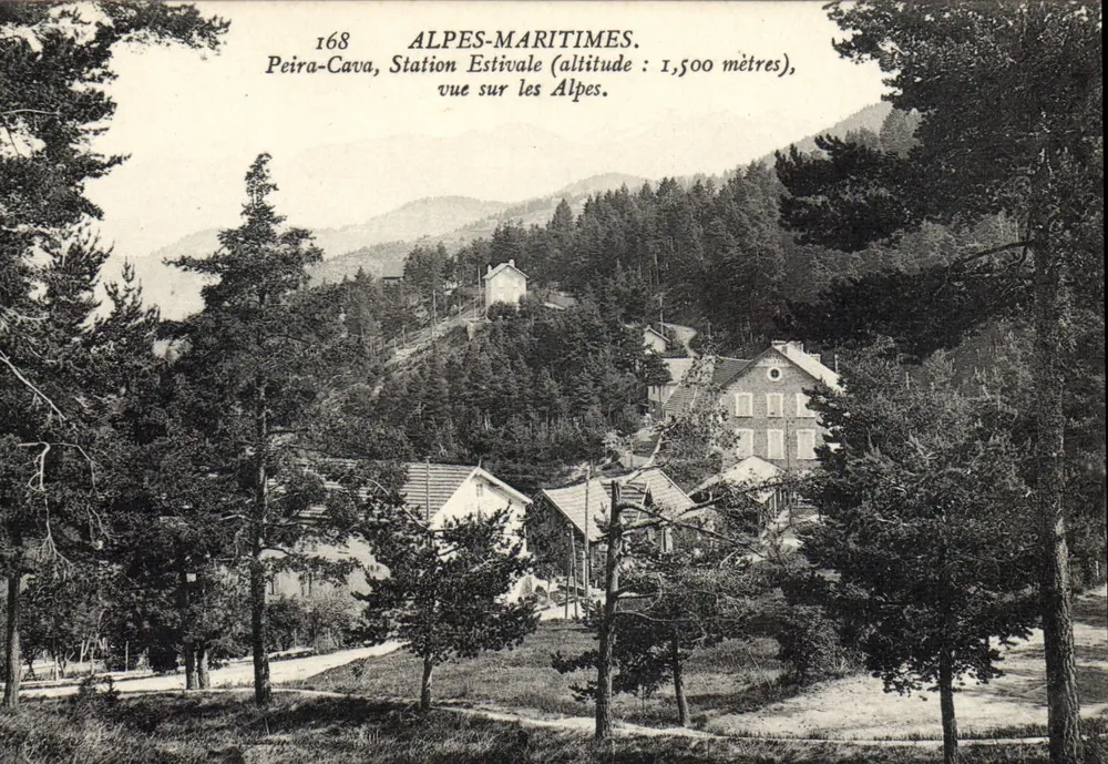 Peïra-Cava, Sommerstation — Ansicht der Alpen — ALPES-MARITIMES, n°168 - Vorderseite