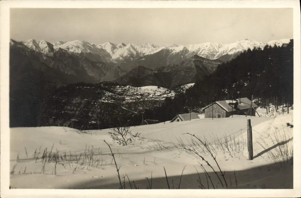 Peira-Cava — winterliche Ansicht mit Schnee — R.M. n°107 - Vorderseite