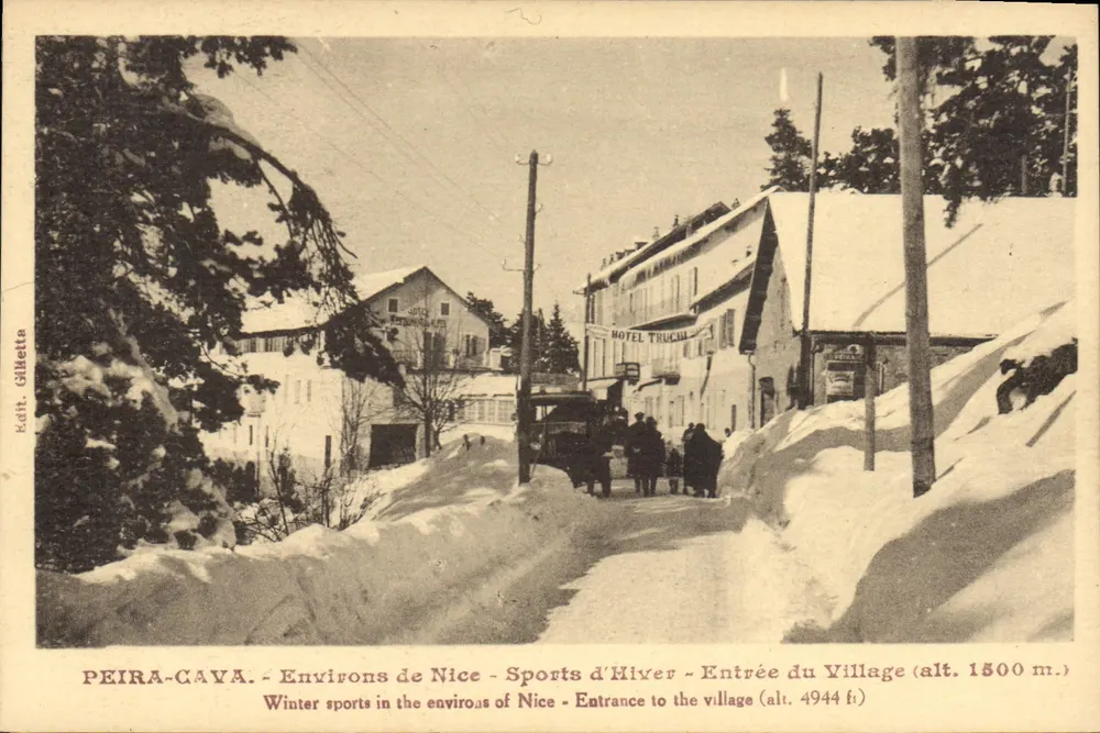Peira-Cava - Umgebung von Nice - Winter-Sport - Eingang zum Dorf (Höhe 1500 m) - Vorderseite