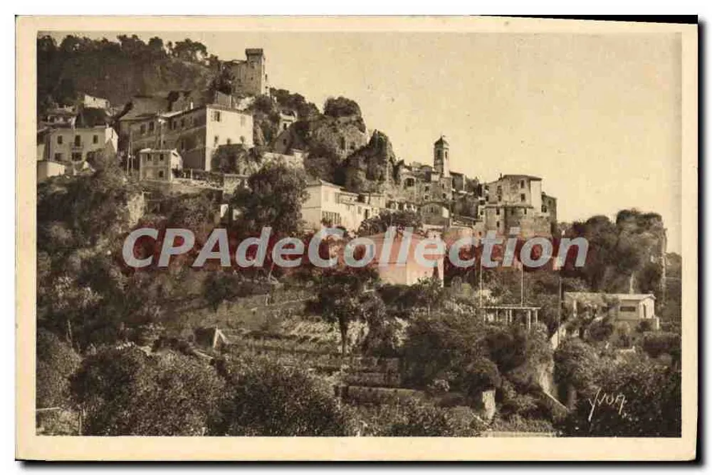 Roquebrune-Cap-Martin — Vista geral do vilarejo — Edição de Arte YVON, Paris - Frente